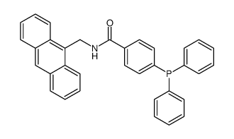 N-(anthracen-9-ylmethyl)-4-diphenylphosphanylbenzamide结构式