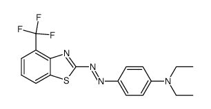 N,N-Diethyl-4-[[4-(trifluoromethyl)benzothiazol-2-yl]azo]benzenamine Structure