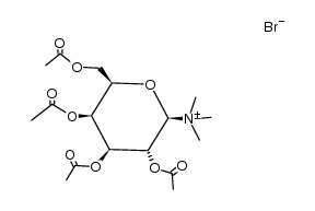 trimethyl-(tetra-O-acetyl-β-D-galactopyranosyl)-ammonium, bromide Structure