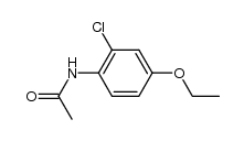 acetic acid-(4-ethoxy-2-chloro-anilide)结构式