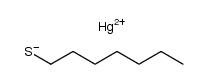 bis(n-heptanethiolato)mercury(II)结构式