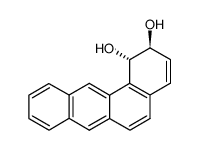 trans-1,2-dihydroxy-1,2-dihydrobenz[a]anthracene结构式