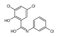3,5-dichloro-N-(3-chlorophenyl)-2-hydroxybenzamide Structure