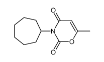 3-cycloheptyl-6-methyl-1,3-oxazine-2,4-dione Structure