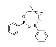 7,7-dimethyl-2,4-diphenyl-1,3,5,6,2,4-trioxazadiborocane结构式