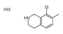 8-chloro-7-methyl-1,2,3,4-tetrahydroisoquinoline,hydrochloride Structure