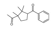 1-(3-benzoyl-1,2,2-trimethylcyclopentyl)ethanone结构式