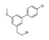 1-(2-bromoethyl)-3-(4-chlorophenyl)-5-methoxybenzene Structure