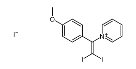 1-[2,2-diiodo-1-(4-methoxyphenyl)ethenyl]pyridin-1-ium,iodide Structure