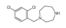 1-[(2,4-dichlorophenyl)methyl]-1,4-diazepane结构式