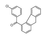 (3-chlorophenyl)-(9H-fluoren-4-yl)methanone Structure