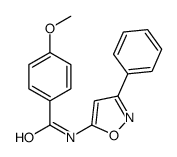 4-methoxy-N-(3-phenyl-1,2-oxazol-5-yl)benzamide Structure