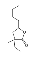 5-butyl-3-ethyl-3-methyloxolan-2-one结构式