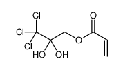 (3,3,3-trichloro-2,2-dihydroxypropyl) prop-2-enoate Structure