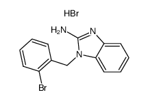 2-amino-1-(o-bromobenzyl)benzimidazole hydrobromide Structure