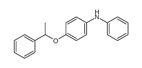 N-phenyl-4-(1-phenylethoxy)aniline Structure