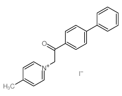2-(4-methylpyridin-1-yl)-1-(4-phenylphenyl)ethanone结构式