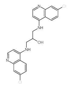 2-Propanol,1,3-bis[(7-chloro-4-quinolinyl)amino]- Structure