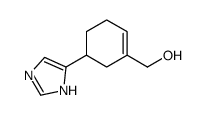 [5-(1H-imidazol-5-yl)cyclohexen-1-yl]methanol结构式