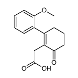 2-[2-(2-methoxyphenyl)-6-oxocyclohexen-1-yl]acetic acid结构式