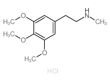 N-methyl-2-(3,4,5-trimethoxyphenyl)ethanamine,hydrochloride结构式
