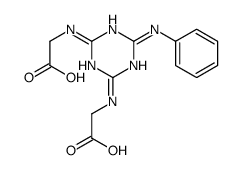 2-[[4-anilino-6-(carboxymethylamino)-1,3,5-triazin-2-yl]amino]acetic acid Structure