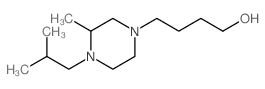 1-Piperazinebutanol,3-methyl-4-(2-methylpropyl)- Structure