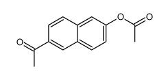 (6-acetylnaphthalen-2-yl) acetate结构式