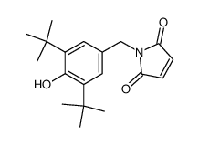 1H-Pyrrole-2,5-dione, 1-[[3,5-bis(1,1-dimethylethyl)-4-hydroxyphenyl]Methyl]-结构式