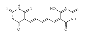 1-(4-OXO-6-HYDROXY-2-THIOXO-2,3,4,5-TETRAHYDRO-PYRIMIDO-5-YLIDEN)-5-(4,6-DIOXO-2-THIOXO-HEXAHYDRO-PYRIMIDO-5-YL)-PENTADIENE-2,4结构式