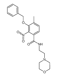 3-benzyloxy-4-methyl-N-(2-morpholin-4-yl-ethyl)-2-nitro-benzamide Structure