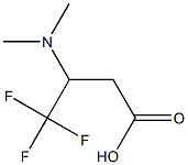 3-(Dimethylamino)-4,4,4-trifluorobutanoic acid Structure