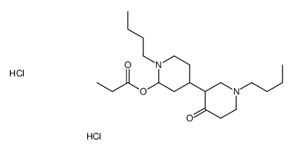 [1-butyl-4-(1-butyl-4-oxopiperidin-3-yl)piperidin-2-yl] propanoate,dihydrochloride Structure