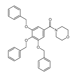 4-(3,4,5-tris-benzyloxy-benzoyl)-morpholine结构式