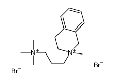 trimethyl-[3-(2-methyl-3,4-dihydro-1H-isoquinolin-2-ium-2-yl)propyl]azanium,dibromide结构式