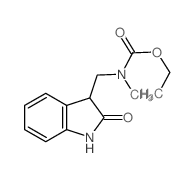 Carbamic acid,[(2,3-dihydro-2-oxo-1H-indol-3-yl)methyl]methyl-, ethyl ester (9CI) structure
