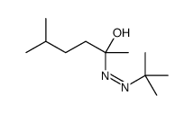 2-(tert-butyldiazenyl)-5-methylhexan-2-ol Structure
