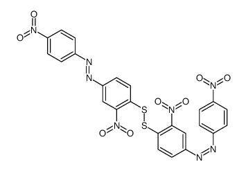 [3-nitro-4-[[2-nitro-4-[(4-nitrophenyl)diazenyl]phenyl]disulfanyl]phenyl]-(4-nitrophenyl)diazene Structure