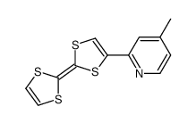 2-[2-(1,3-dithiol-2-ylidene)-1,3-dithiol-4-yl]-4-methylpyridine Structure