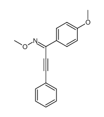 (Z)-1-(4-methoxyphenyl)-3-phenylprop-2-yn-1-one O-methyl oxime Structure