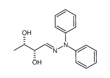 (2S,3S)-2,3-dihydroxybutyraldehyde N,N-diphenylhydrazone结构式