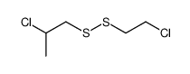 Propane, 2-chloro-1-(2-chloroethyldithio)-结构式