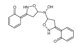 2,2'-[Hydroxyiminobis(4,5-dihydroisoxazole-5,3-diyl)]bisphenol Structure