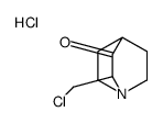 2-(chloromethyl)-1-azabicyclo[2.2.2]octan-3-one,hydrochloride结构式