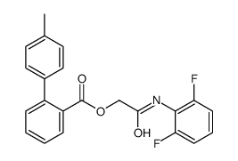 [2-(2,6-difluoroanilino)-2-oxoethyl] 2-(4-methylphenyl)benzoate结构式