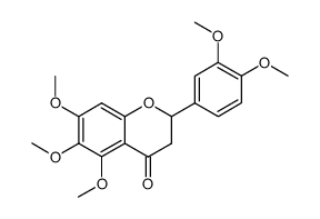 2-(3,4-dimethoxy-phenyl)-5,6,7-trimethoxy-chroman-4-one结构式