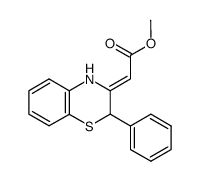 3-methoxycarbonylmethylene-2-phenyl-3,4-dihydro-2H-benzo[b][1,4]thiazine结构式