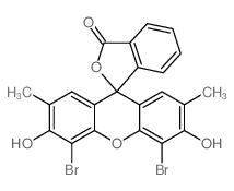 Spiro[isobenzofuran-1(3H),9'-[9H]xanthen]-3-one,4',5'-dibromo-3',6'-dihydroxy-2',7'-dimethyl-结构式