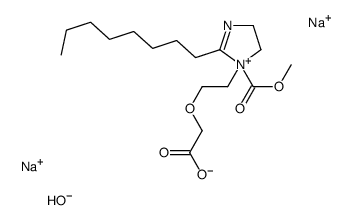 disodium 1-[2-(carboxymethoxy)ethyl]-1-(carboxymethyl)-4,5-dihydro-2-octyl-1Himidazolium hydroxide结构式