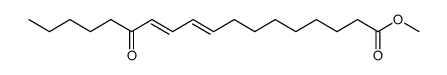 methyl 13-oxooctadeca-9,11-dienoate结构式